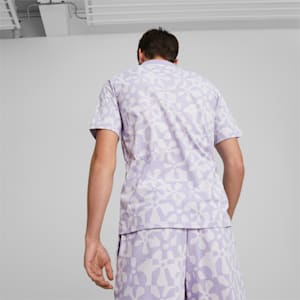 Polo estampado PUMA x BOB ESPONJA para hombre, Vivid Violet